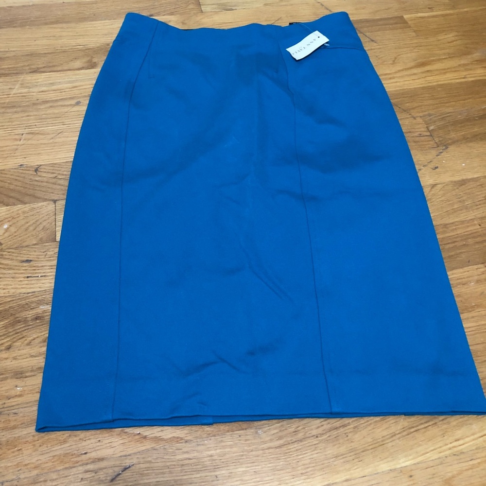 Tag on Ann Taylor aqua pencil skirt